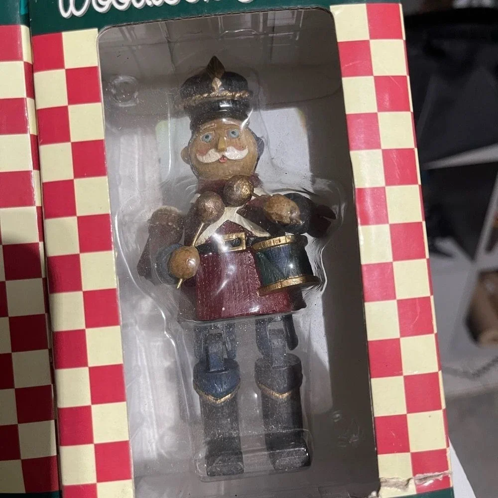 Woodlook Ornament Reindeer Nutcracker Set Christmas Holiday‎ Decor